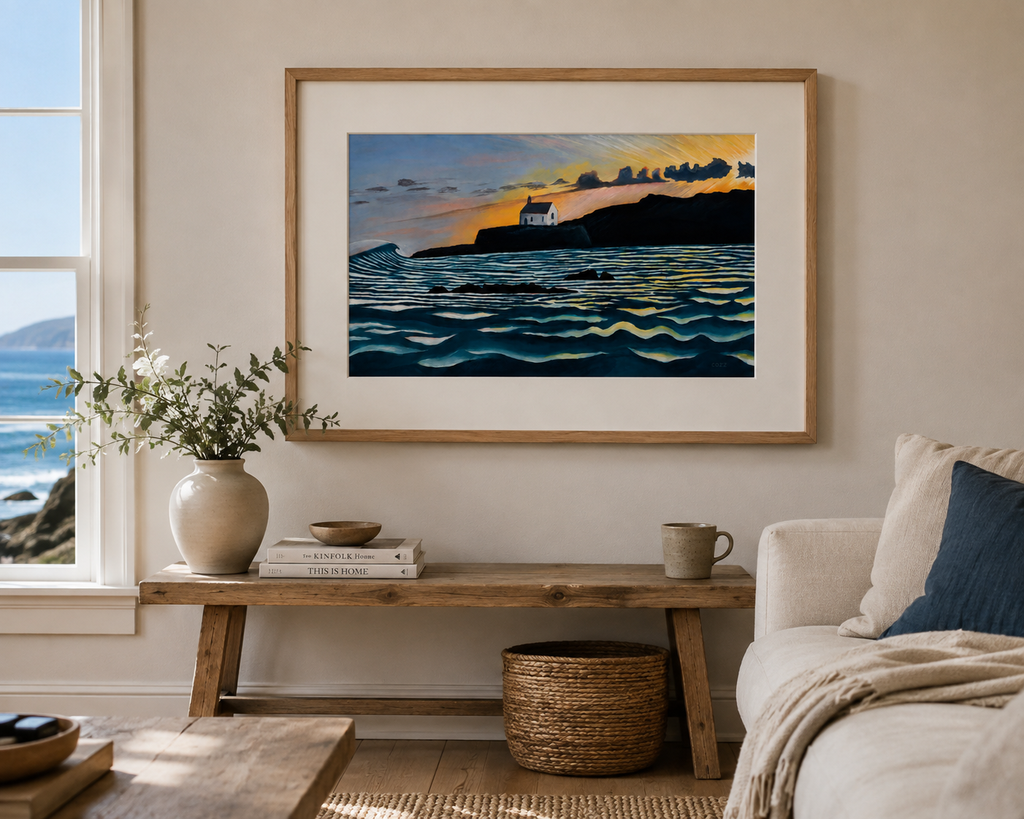 Cyfwn - Framed Surf Art Print