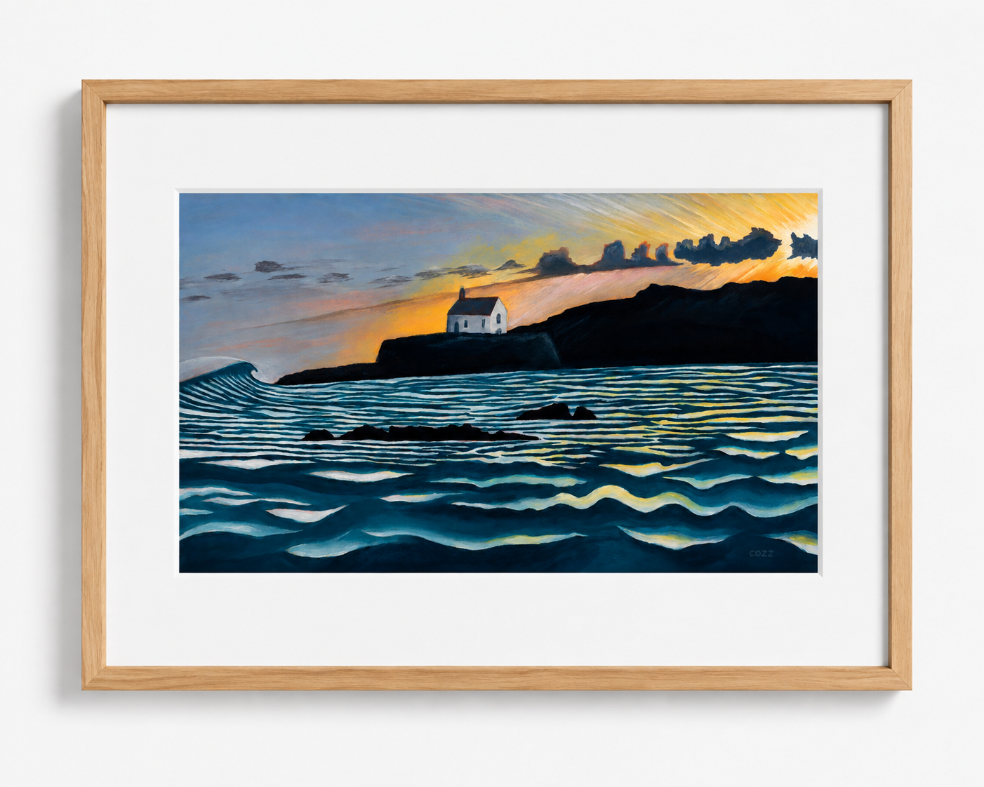 Cyfwn - Framed Surf Art Print