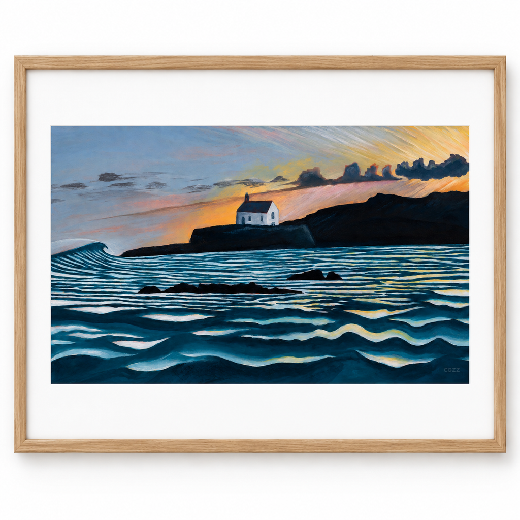 Cyfwn - Framed Surf Art Print