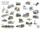Customisable Yyns Môn Map Framed
